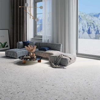 Utendørsflis <strong>Terrazzo Italia</strong>  Hvit Matt 61x61 cm Tykkelse 20 mm